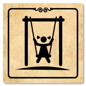 Venkovní zahrádka, 118x118mm, pergamen, Texas